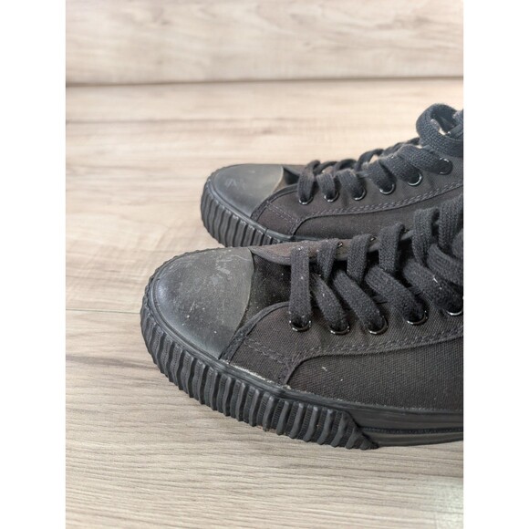 PF Flyers Sandlot Black Canvas Center Hi High Top Sneakers Shoes Mens Size 14 - Picture 7 of 13